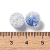 Duotone Spray Painted Crackle Acrylic Beads OACR-G029-02H-3