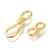 Brass Hook and S-Hook Clasps KK-K389-100G-2