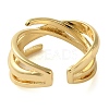 Brass Open Cuff Rings for Women LS-RJEW-Z070-07G-02-3