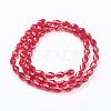 Glass Beads Strands GLAA-R024-11x8mm-M-2
