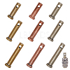  9Pcs 9 Style Brass Connecting Rod Plug Bolt Pin KK-NB0003-66-1