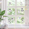 2Pcs Halloween Rainbow Prism Electrostatic Window Stickers PW-WG73503-01-5