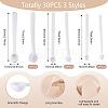 30Pcs 3 Styles Plastic Spoons AJEW-TA0001-89-4