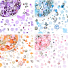 100G 10 Styles Transparent Acrylic Beads OACR-YW0002-65A-2