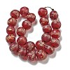 Handmade Lampwork Beads Strands BLOW-D006-07F-2
