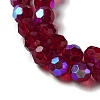 Electroplate Transparent Glass Beads Strands EGLA-A035-T6mm-L02-3