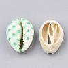 Printed Natural Cowrie Shell Beads X-SHEL-S274-02C-2