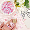 150Pcs 3 Colors Transparent Two Tone Spray Painted Glass Beads GLAA-LT0001-04D-4