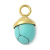 Synthetic Turquoise Pendants STAS-L277-07G-04-1