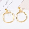 Brass Stud Dangle Earrings for Women KK-CBA4112-02G-2