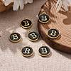 Golden Plated Alloy Charms X-ENAM-S118-02B-5