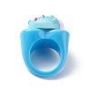 Cute 3D Resin Finger Ring RJEW-JR00538-01-6