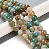 Natural Striped Agate/Banded Agate Beads Strands G-Z060-A01-C16-2
