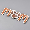 Love Rugby Towel Cloth Computerized Embroidery Cloth Iron On/Sew On Patches DIY-WH0888-222B-2