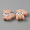 Squirrel Food Grade Eco-Friendly Silicone Beads SIL-WH0012-030F-2