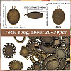 1Bag Alloy Pendant Cabochon Settings FIND-SC0023-79B-02-2