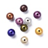 Spray Painted Acrylic Beads X-PB9287-4