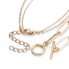 Double Layer Necklaces & Chain Necklaces Sets NJEW-JN02753-4
