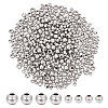 Unicraftale 400Pcs 2 Style Round 304 Stainless Steel Spacer Beads STAS-UN0053-73-1