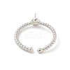 Brass Cup Peg Open Cuff Ring Settings KK-G518-02P-02-3