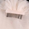 Long Mesh Tulle Bridal Veils with Combs HULI-PW0002-023A-01-1