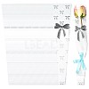 Bowknot Print Transparent PE Cone Flower Sleeves ABAG-FZC0002-001I-1