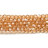 Transparent Electroplate Glass Beads Strands EGLA-A039-T4mm-A18-1