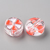 Transparent Enamel Acrylic Beads TACR-S155-005E-2