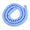 Opaque Solid Color Glass Beads Strands GLAA-N026-3x6mm-08-2