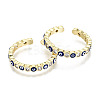 Brass Micro Pave Clear Cubic Zirconia Cuff Rings RJEW-T016-07G-NF-3
