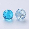Baking Paint Crackle Glass Beads DGLA-X0006-8mm-11-3