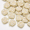 ABS Plastic Imitation Pearl Pendants PALLOY-T071-008-1