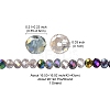 Electroplate Glass Beads Strands EGLA-YW0002-D03-4