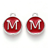 Platinum Plated Alloy Enamel Charms LS-ENAM-S118-03M-P-1
