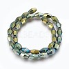 Electroplated Non-magnetic Synthetic Hematite Beads Strands G-P392-R-2