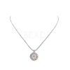 201 Stainless Steel 12 Constellations Pendant Necklace with 304 Stainless Steel Snake Chains for Women NJEW-JN04140-4