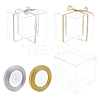 BENECREAT Foldable Transparent PVC Boxes CON-BC0001-95-2