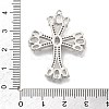 Brass Micro Pave Clear Cubic Zirconia Pendants KK-L228-03P-04-3