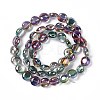 Electroplate Glass Beads Strands EGLA-L033-FR01-2