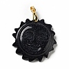 Synthetic Blue Goldstone Pendants G-E043-01B-03G-2