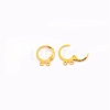 Brass Huggie Hoop Earring Findings LS-KK-TAC0008-08G-1