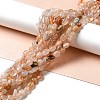 Natural Cherry Blossom Agate Beads Strands G-I351-A07-4