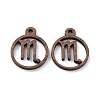 Walnut Wood Laser Cut Pendants WOOD-Q051-07C-1