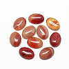 Natural Striped Agate/Banded Agate Cabochons X-G-R415-14x10-14-1