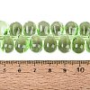 Baking Paint Transparent Glass Beads Strands GL-N005-02A-D06-4