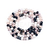 Electroplate Glass Beads Strands GLAA-T023-B16-11-2