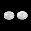 Natural White Jade European Beads G-R488-02H-4
