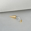 Cone 304 Stainless Steel Eyebrow Curved Barbell Rings with Spikes End WG9938B-09-1