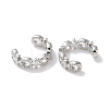 Rack Plated Brass Cuff Earring EJEW-Z043-01P-2