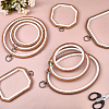 9Pcs 9 Styles Plastic Embroidery Hoops DIY-WR0005-39-4